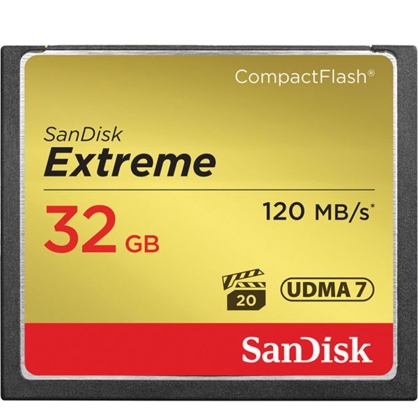 کارت حافظه CompactFlash سن ديسک Extreme سرعت 120MBps ظرفيت 32 گيگابايت